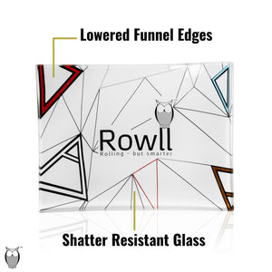 Rowll Signature Small Glass Rolling Tray & Get Rowll all in 1 Rolling Kit - Rowll - Rolling but smarter