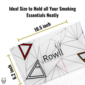 Rowll Large Glass Rolling Tray & Get Rowll all in 1 Rolling Kit - Rowll - Rolling but smarter