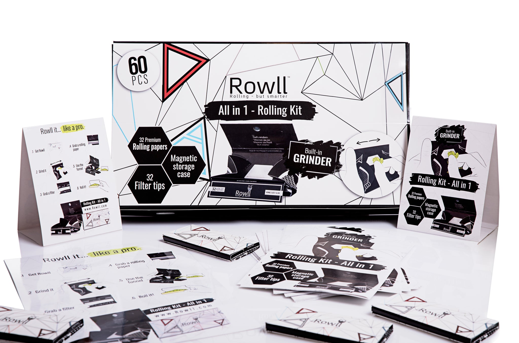 ROWLL all in 1 Rolling Kit 60 pcs Mega Pack – Rowll - Rolling but smarter