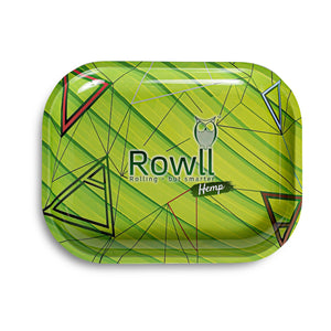Rowll Hemp Small Metal Rolling Tray- Green - Rowll - Rolling but smarter